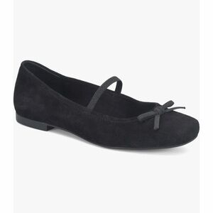 Born‎ Black Suede Ballet Flats